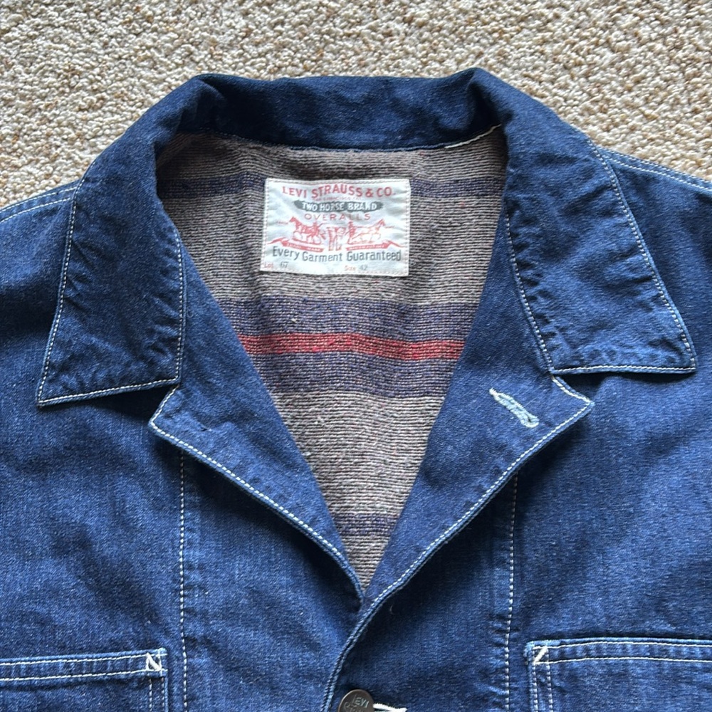 Levi's Blue Denim Jacket - Picture 2 of 13